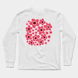 Pink flower power Long Sleeve T-Shirt